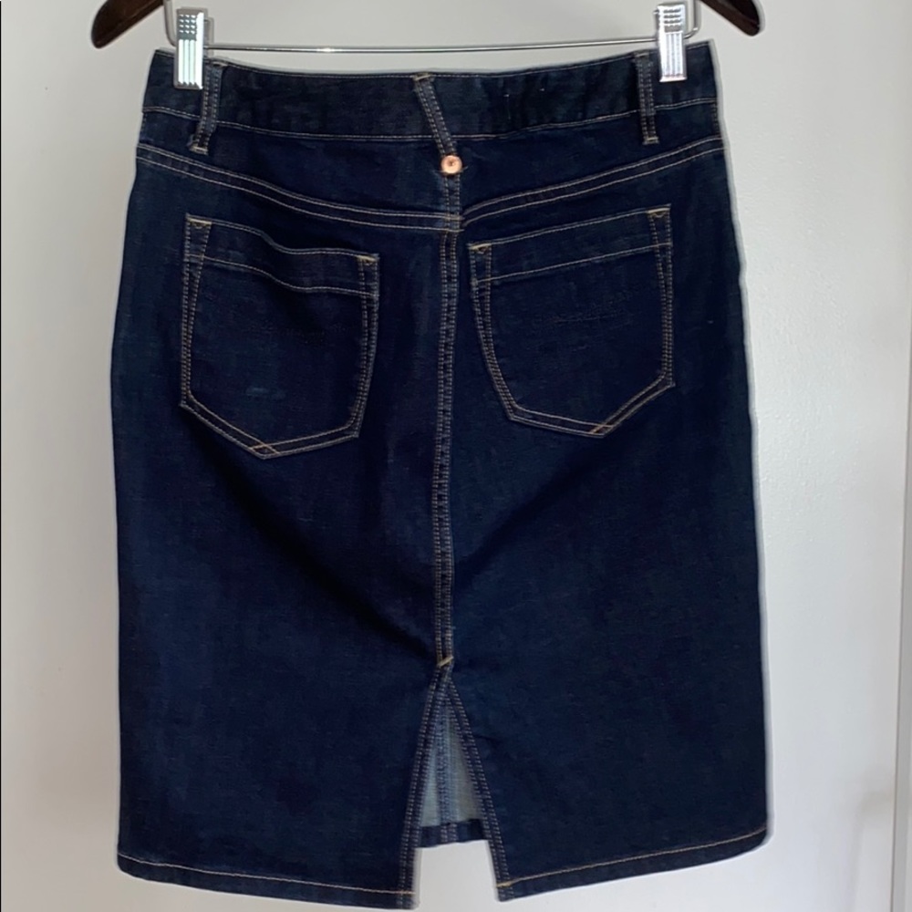 GAP 1969 DARK DENIM SKIRT - Picture 3 of 11